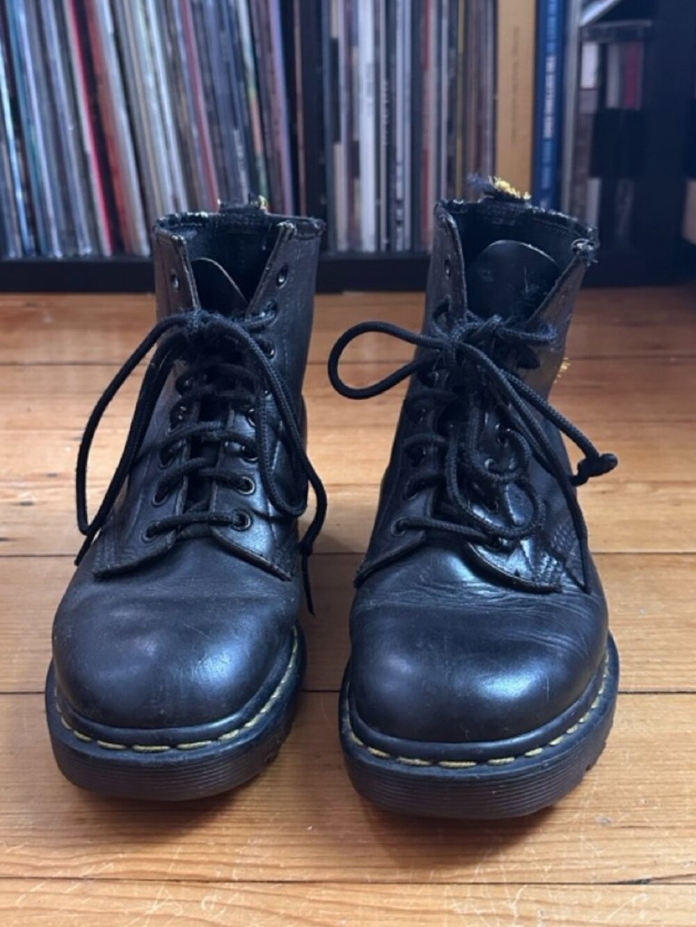 Vintage 90s Dr Doc Marten Boots - Sz 8.5 - Made in England